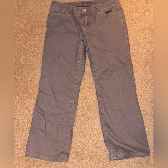 Prana Dark Blue Lined Denim Pants Size 12 - Picture 1 of 4
